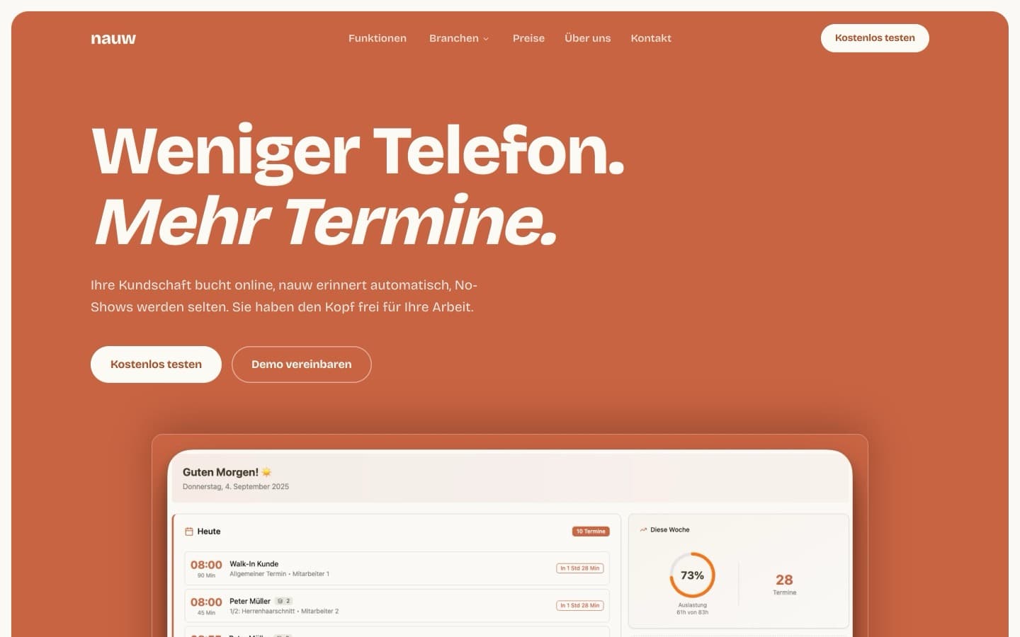 Startseite von nauw.ch