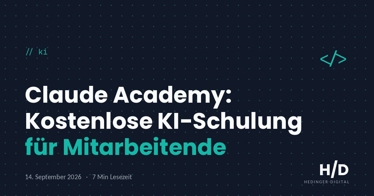 Bildschirm mit Kursübersicht der Claude Academy neben einer Checkliste für Teamschulung