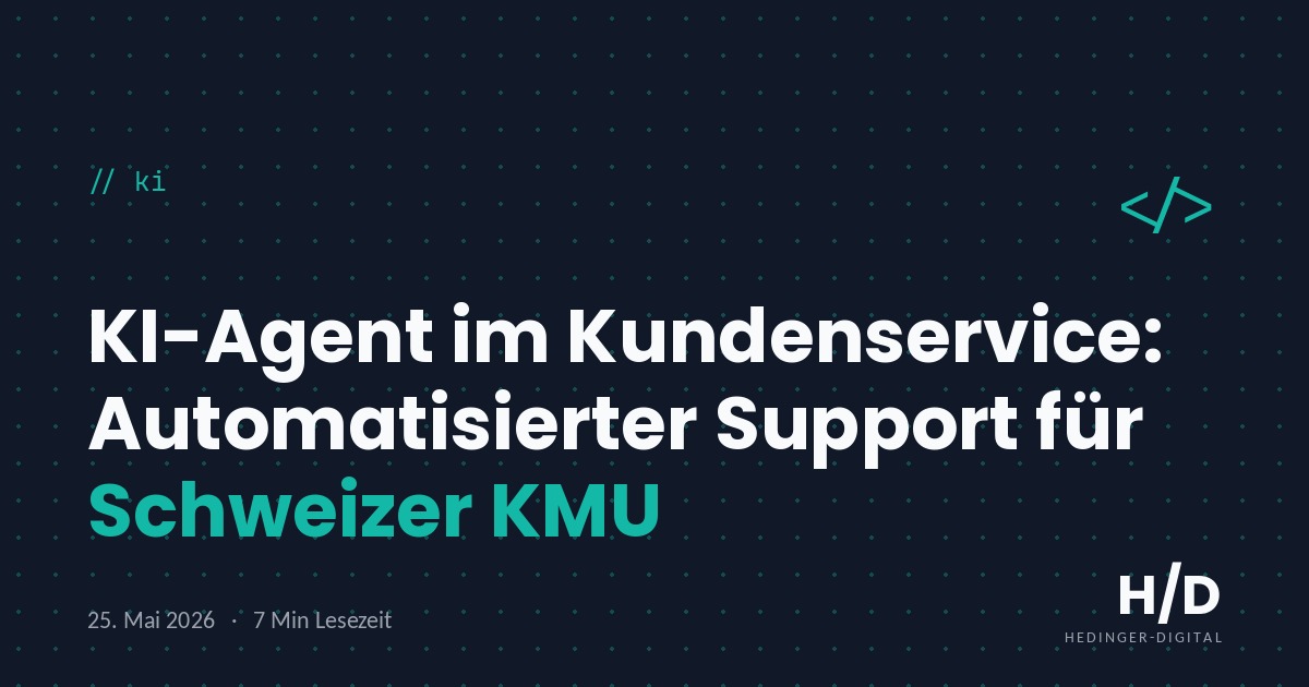 KI-Agent im Kundenservice: Automatisierter Support für Schweizer KMU - KI Artikel