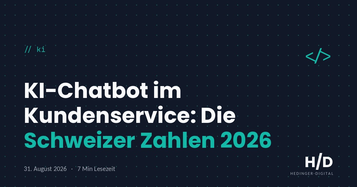 KI-Chatbot im Kundenservice: Die Schweizer Zahlen 2026 - KI Artikel
